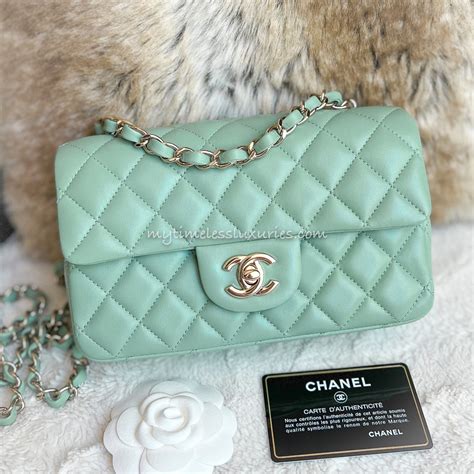 green chanel bag|mint green chanel bag.